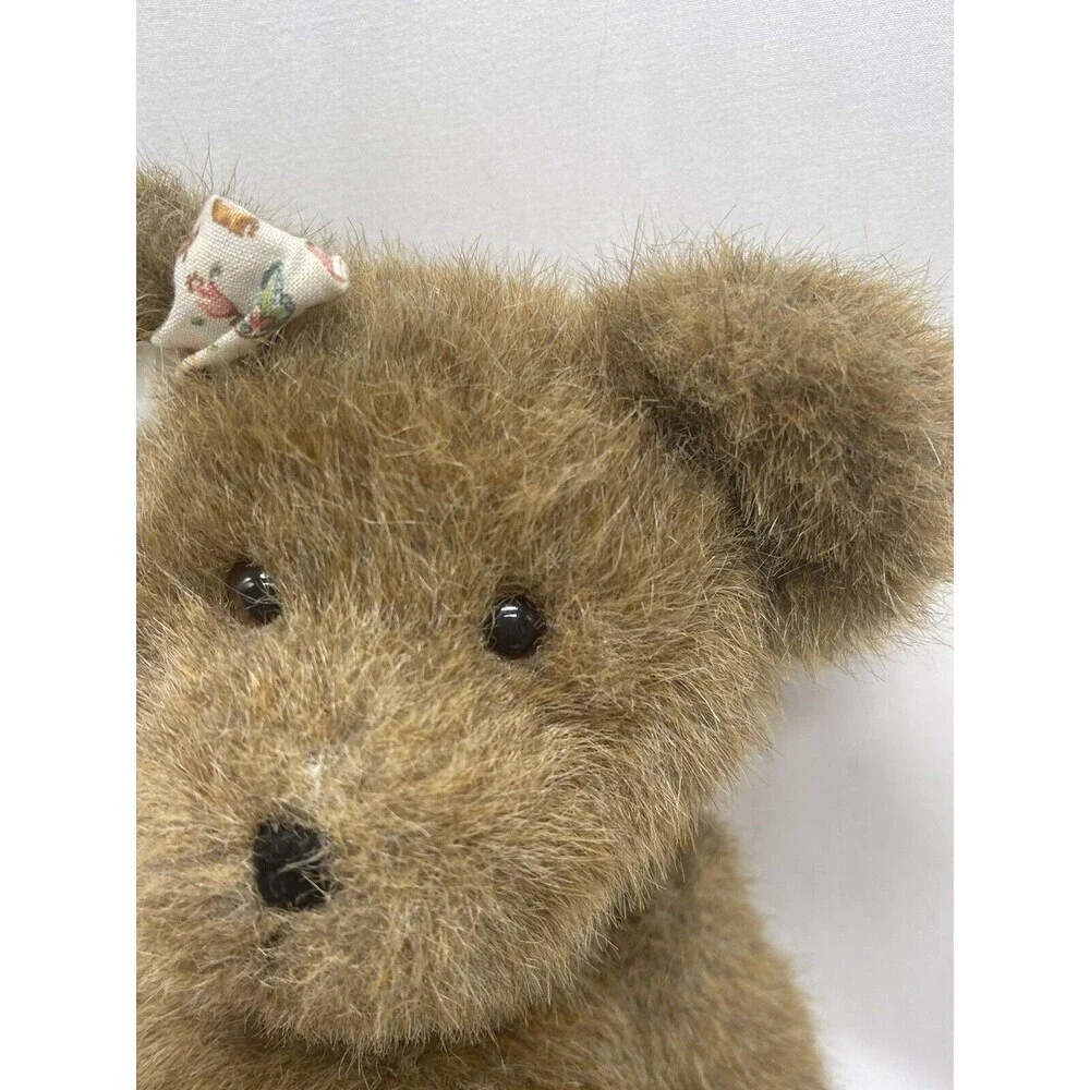 Boyd's Teddy Bear 13” Floral Bow Pink Heart on Foot Plush Stuffed Animal Toy